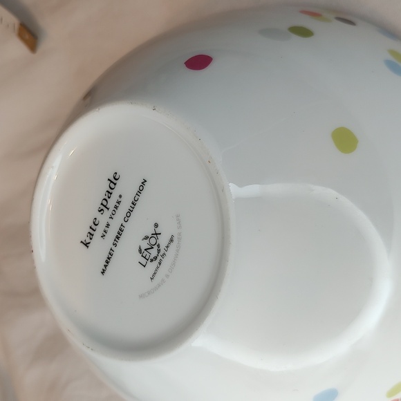 LENOX Kate Spade Cereal Bowl Market Street Confetti - Picture 5 of 6